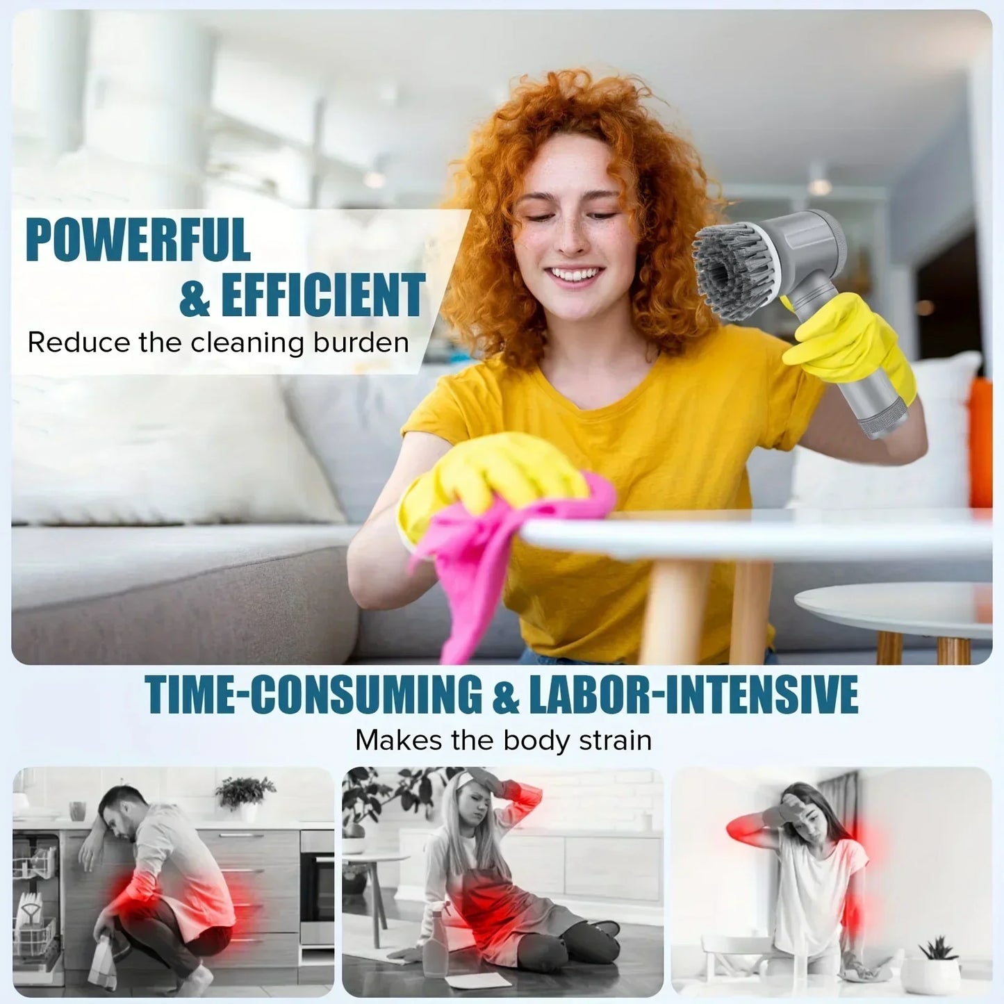 Electric Spin Scrubber – Wireless Cleaning Brush