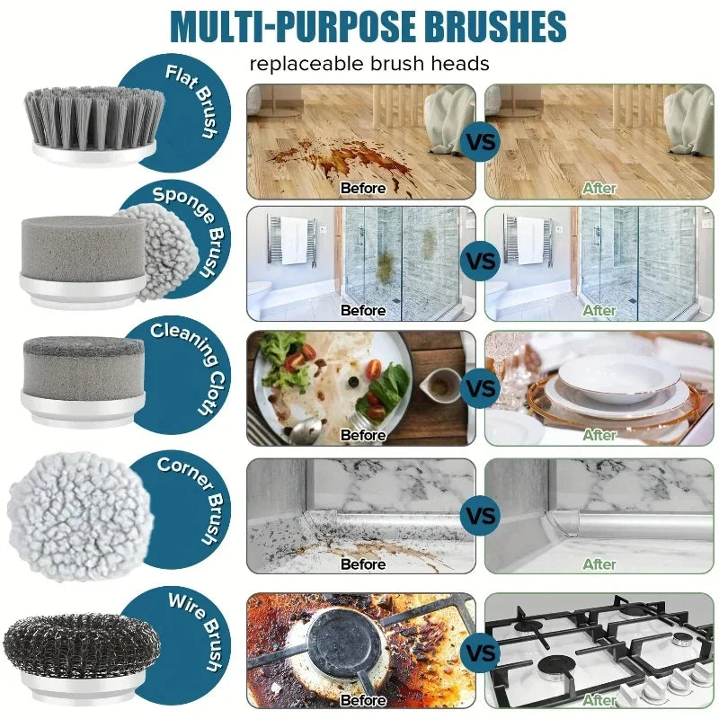 Electric Spin Scrubber – Wireless Cleaning Brush